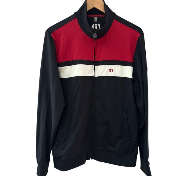 Travis Mathew Full Zip Colorblok Hartigan Jacket Black Size Medium - Picture 5 of 14